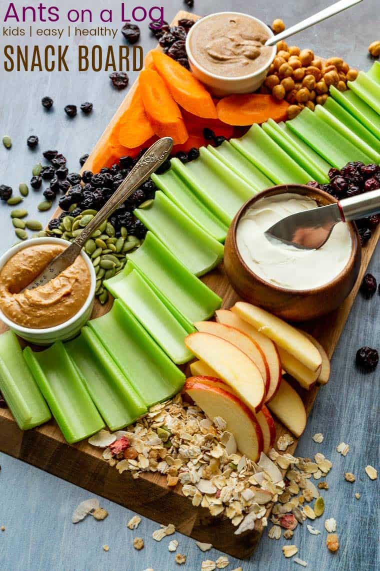 Ants on a Log Kids Snacks Platter