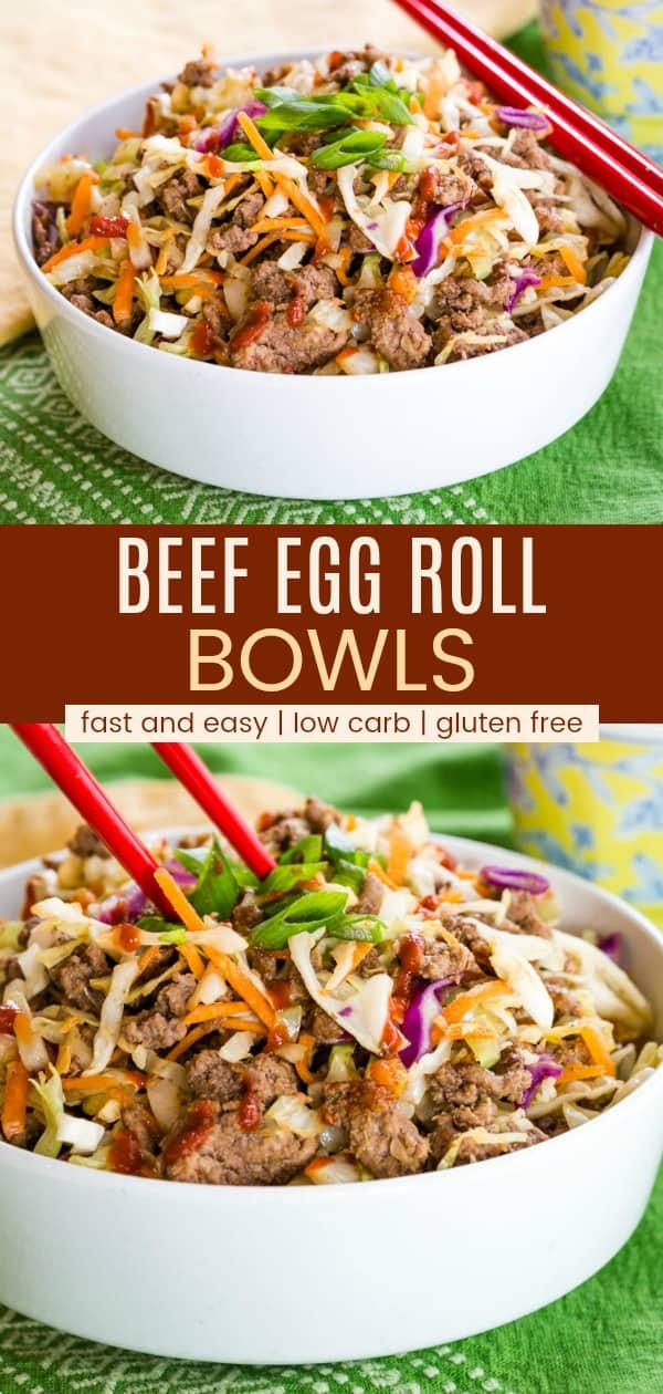 Easy Ground Beef Egg Roll in a Bowl | Cupcakes & Kale Chips