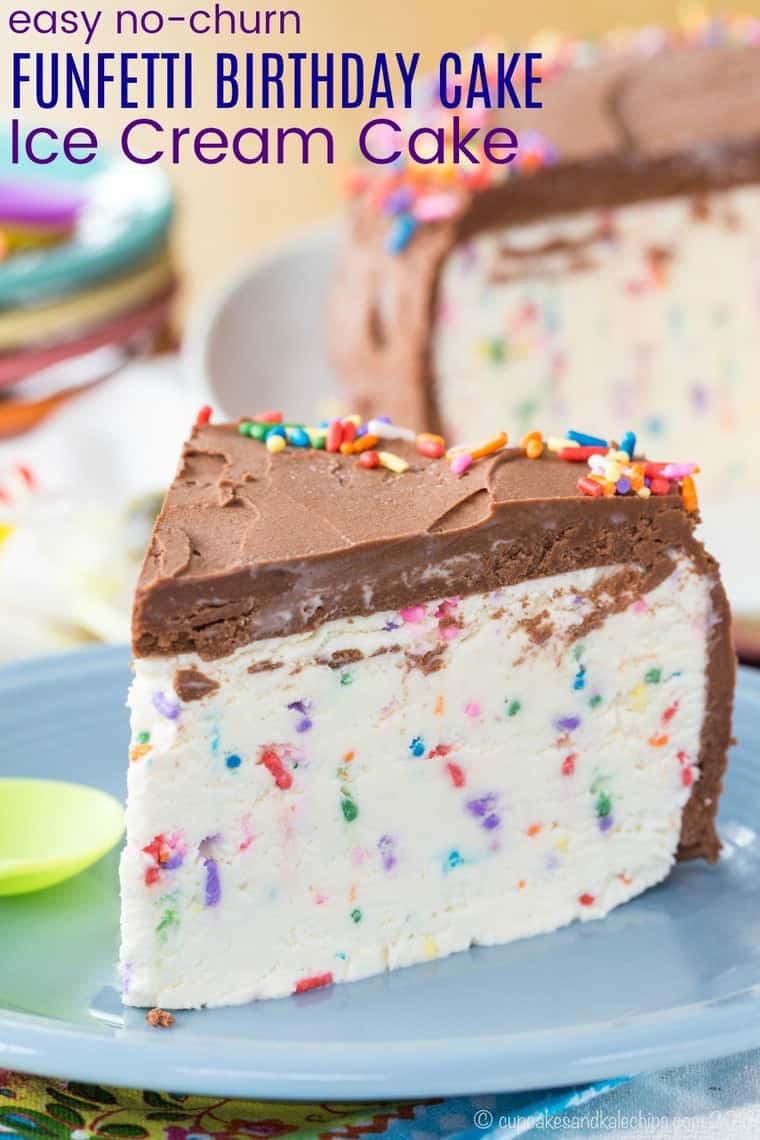 Easy No Churn Funfetti Birthday Cake Ice Cream Cake Recipe