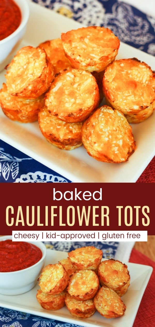 Easy Cheesy Baked Cauliflower Tots Recipe Cupcakes & Kale Chips