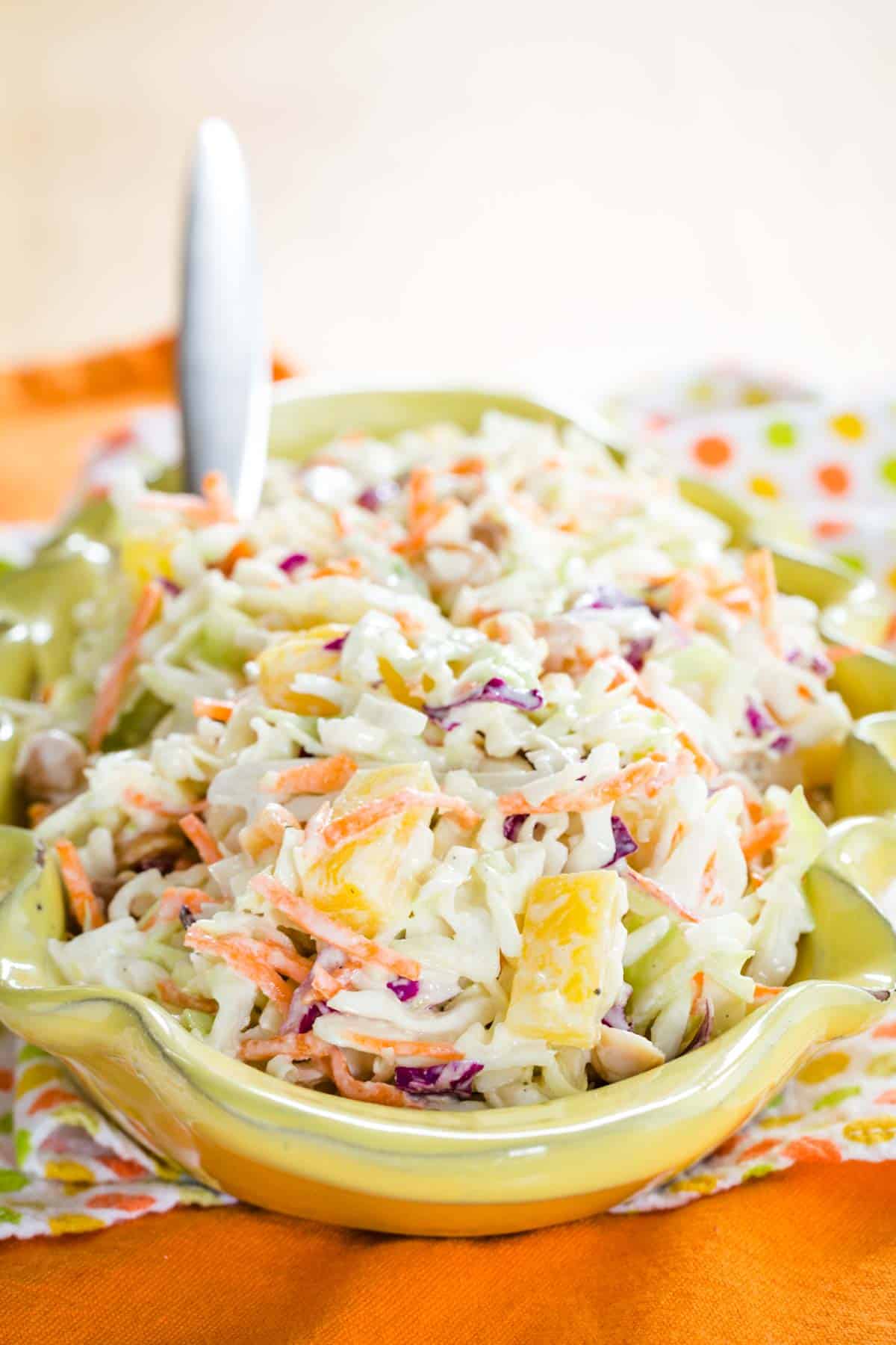 Hawaiian Pineapple Coleslaw - No Mayo! | Cupcakes & Kale Chips