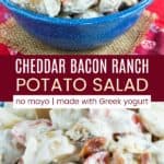 Cheddar Bacon Ranch Potato Salad Recipe Pin