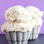 Easy No-Churn Cheesecake Ice Cream Recipe image with title