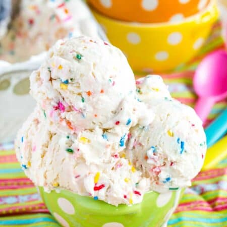 No-churn Cake Batter Ice Cream 