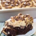 Chocolate Peanut Butter Cup Reese's Poke Cake Recipe