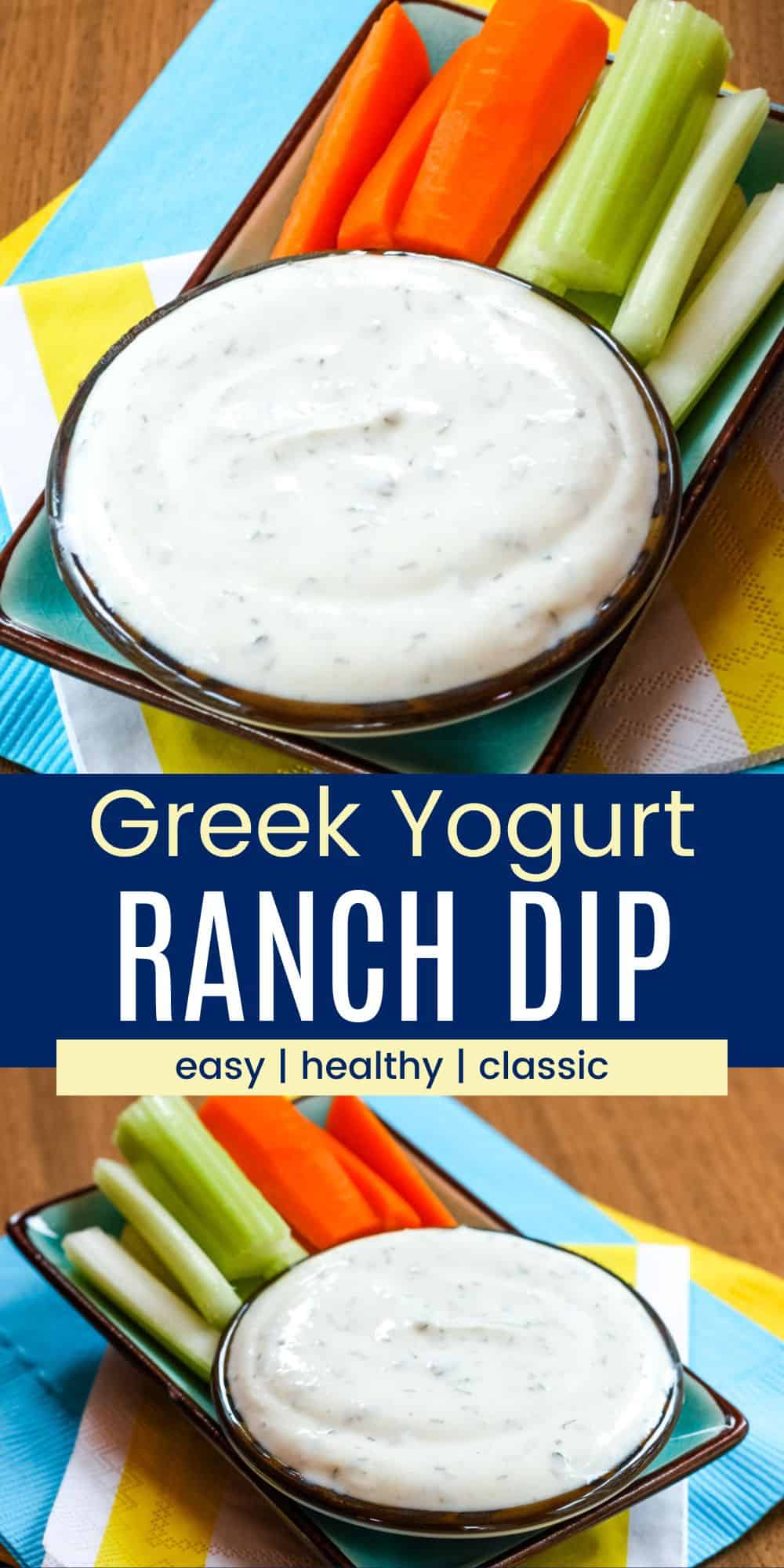 Healthy Greek Yogurt Ranch Dip | Cupcakes & Kale Chips