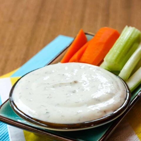 Healthy Greek Yogurt Ranch Dip | Cupcakes & Kale Chips