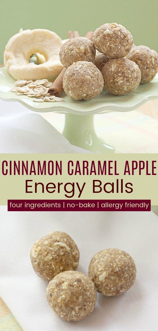 4Ingredient Caramel Apple Energy Balls Cupcakes & Kale Chips