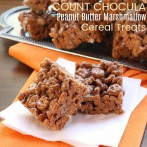 Peanut Butter Marshmallow Count Chocula Cereal Treats Recipe