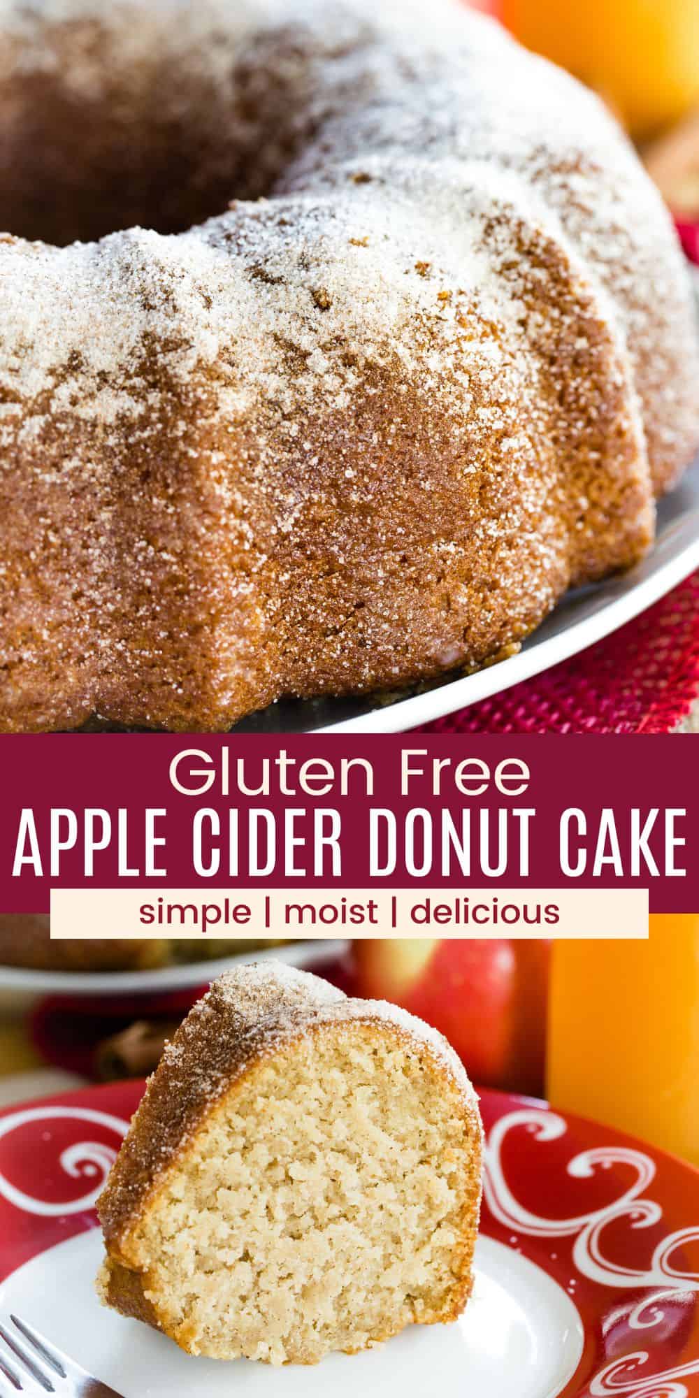 Gluten Free Apple Cider Donut Cake Cupcakes & Kale Chips