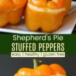 Shepherds Pie Stuffed Peppers Recipe Pinterest Collage