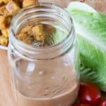 Healthy Balsamic Vinaigrette Salad Dressing Recipe made with Greek Yogurt