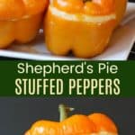 Shepherd's Pie Stuffed Peppers Pinterest Collage