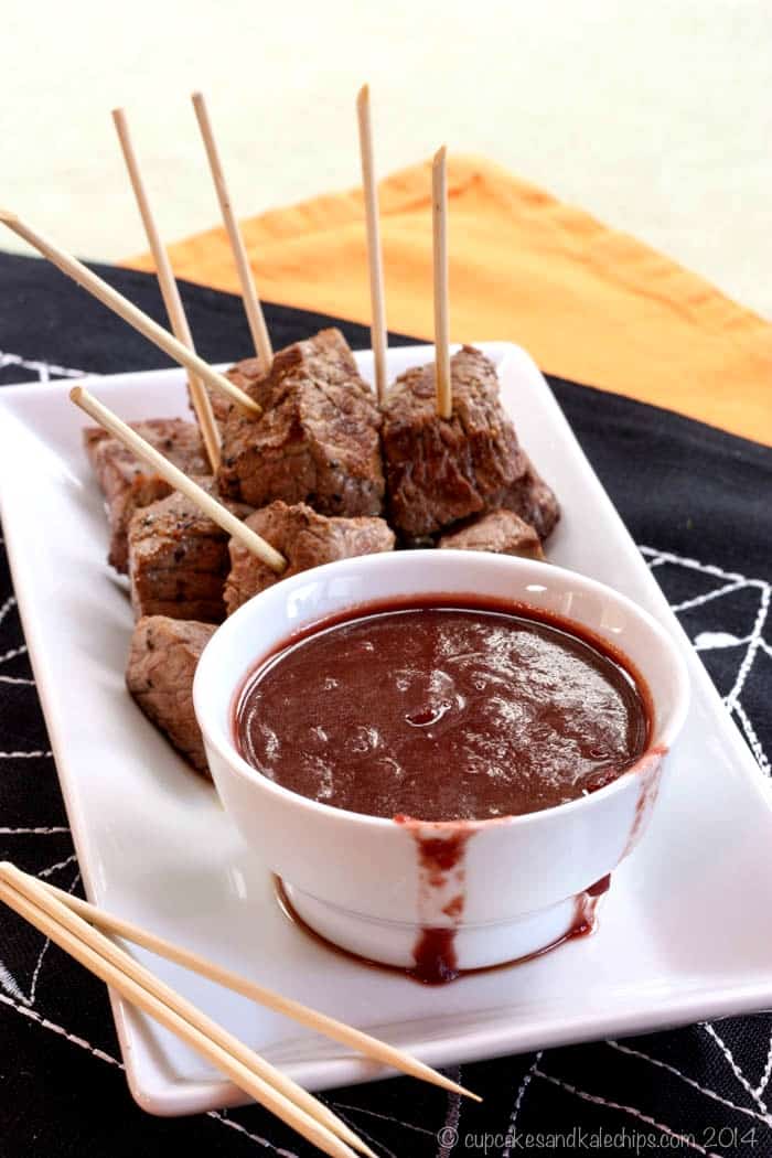 Bloody Mary Red Wine Dipping Sauce for Seared Steak Bites
