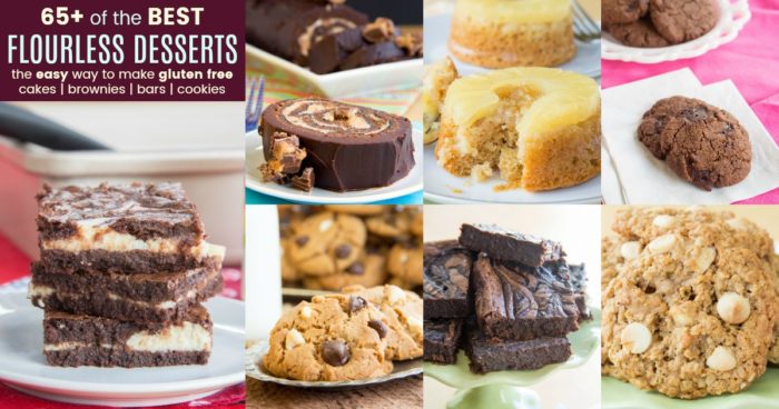 Best Flourless Dessert Recipes for Cake Brownies Bars Cookies