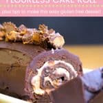 Flourless Peanut Butter Cup Chocolate Cake Roll Pin Template Pink