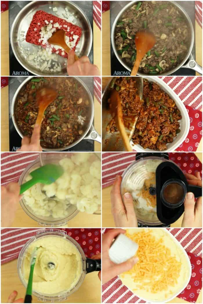 Step by Step Photos for How to Make Keto Shepherd's Pie