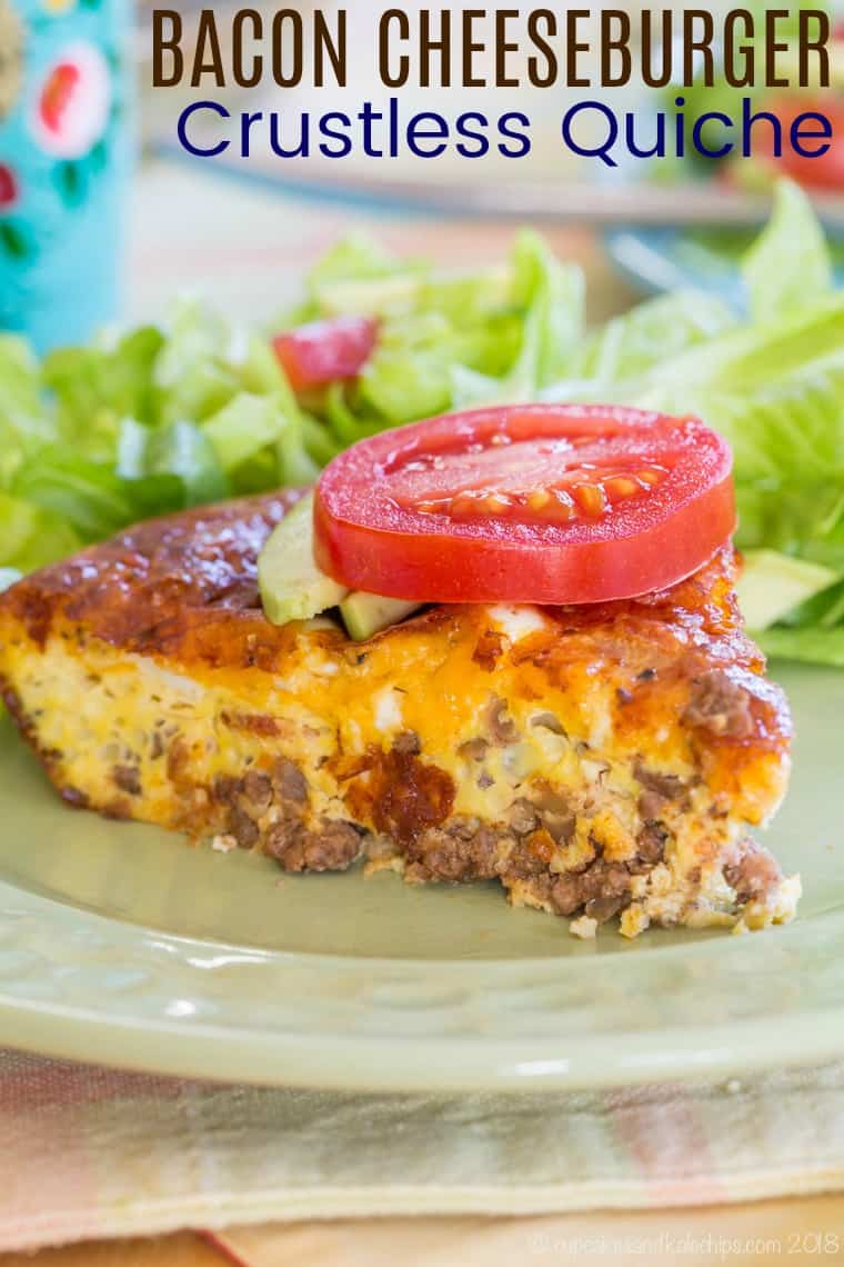 Keto Bacon Cheeseburger Quiche Cupcakes & Kale Chips