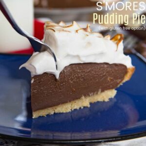 S'Mores Chocolate Pudding Pie Recipe Featured Image
