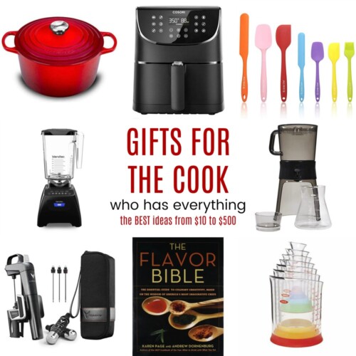Collage of the Best Gifts for People Who Love to Cook