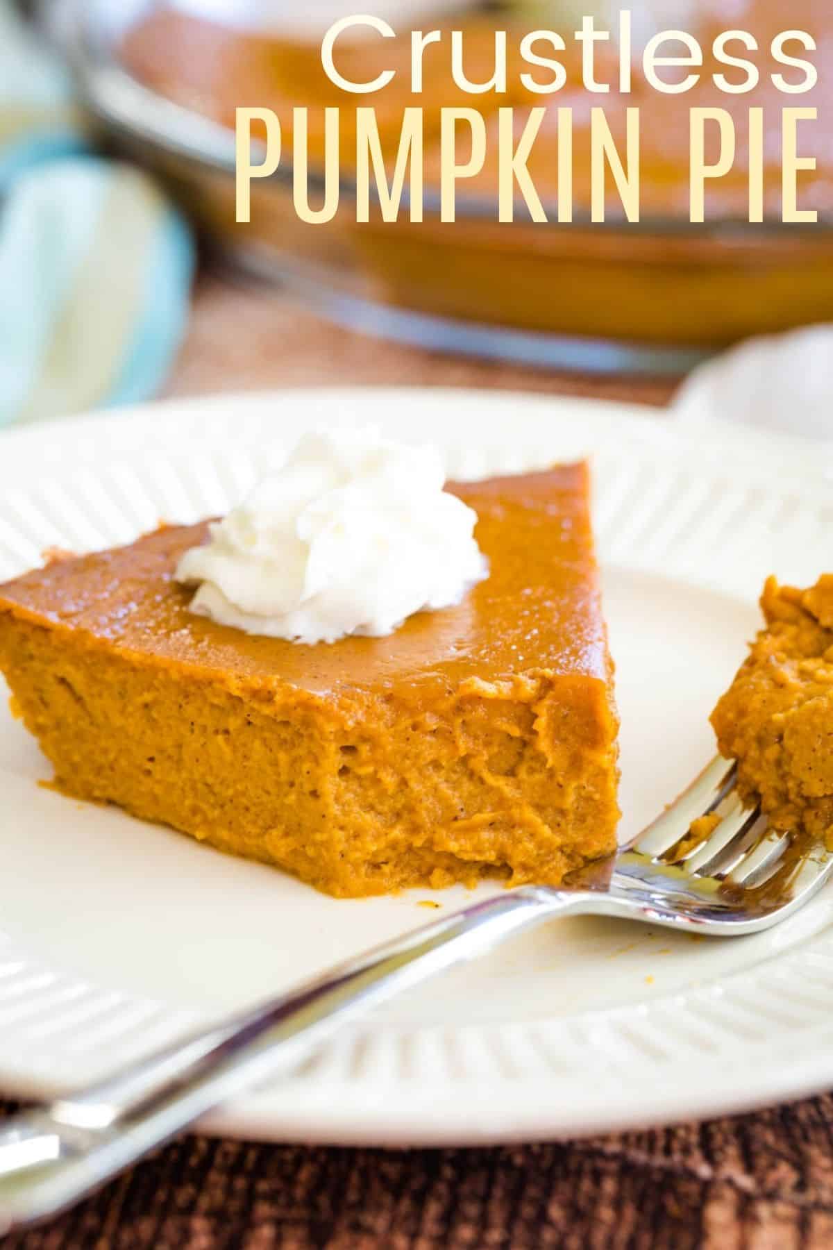 Crustless Pumpkin Pie - Gluten Free! | Cupcakes & Kale Chips