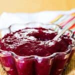 Jellied Homemade Cranberry Sauce with Orange Juice and Cinnamon