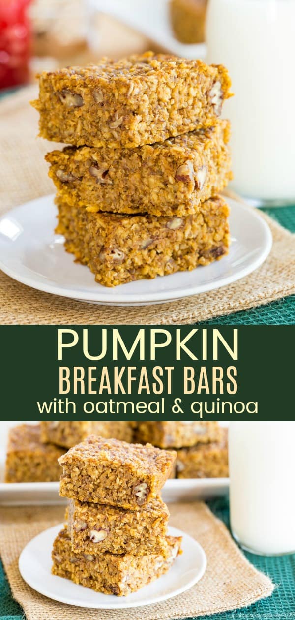 Gluten Free Pumpkin Breakfast Bars - Cupcakes & Kale Chips