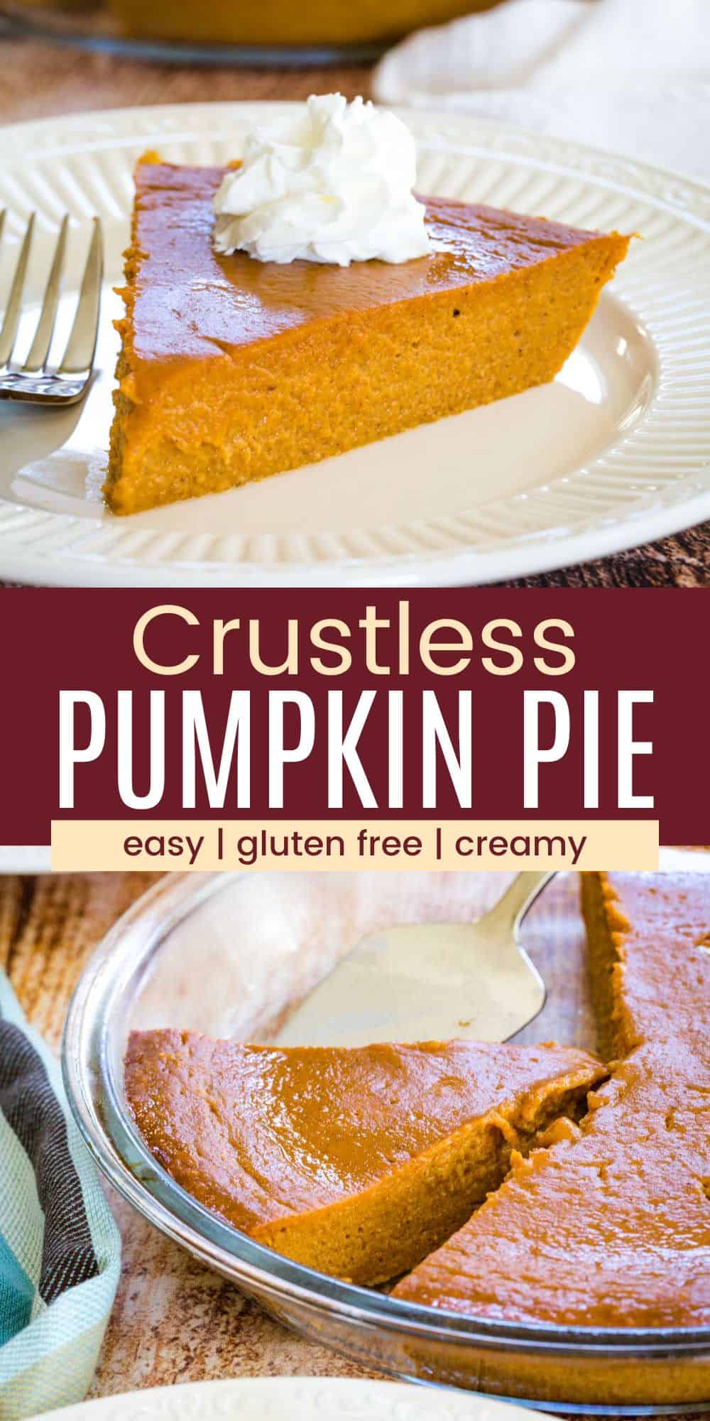 Crustless Pumpkin Pie - Gluten Free! | Cupcakes & Kale Chips