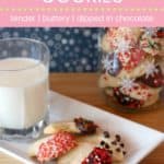 Almond Crescents Recipe Pin Template Pink