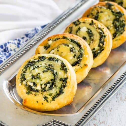Low Carb Spinach Pinwheels easy keto appetizers!