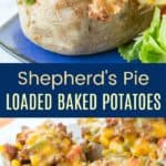 Shepherds Pie Stuffed Baked Potatoes Recipe Pinterest Collage