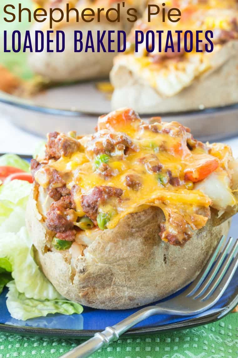 Shepherd's Pie Stuffed Baked Potatoes | Cupcakes & Kale Chips