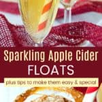 Sparkling Apple Cider Ice Cream Floats Pinterest Collage