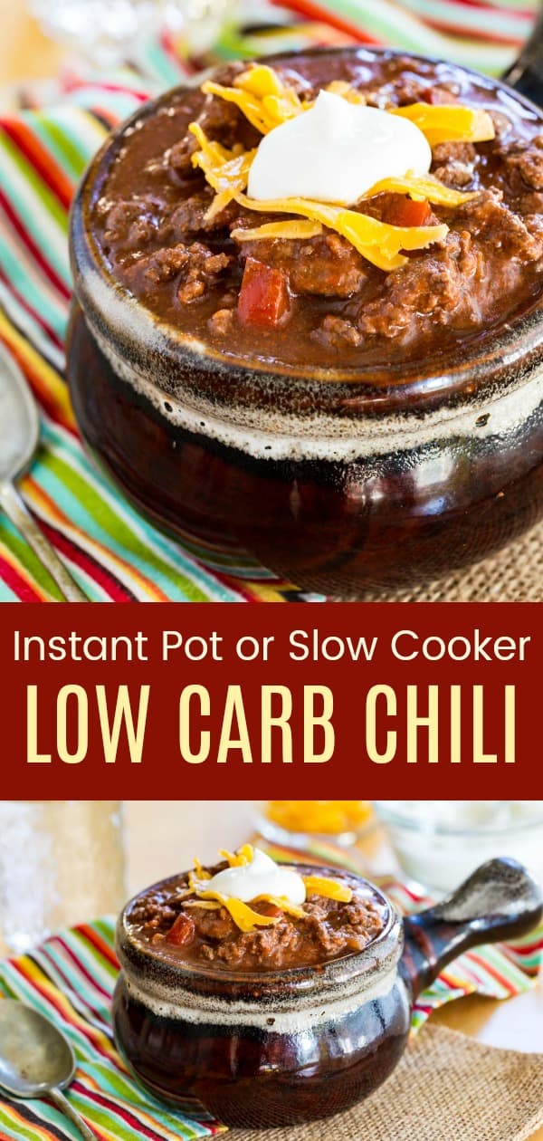 Easy Keto Chili Without Beans - Instant Pot Or Slow Cooker!