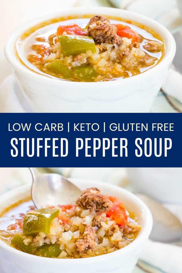 Keto Stuffed Pepper Soup Recipe Cupcakes & Kale Chips