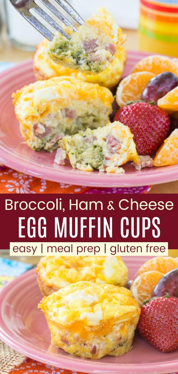 Broccoli, Ham and Cheese Egg Muffins Cupcakes & Kale Chips