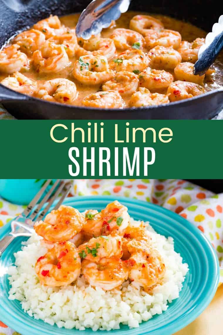 10-minute Skillet Chili Lime Shrimp Recipe - Cupcakes & Kale Chips