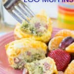 Broccoli Ham and Cheese Egg Muffins - Gluten Free and Low Carb Recipe