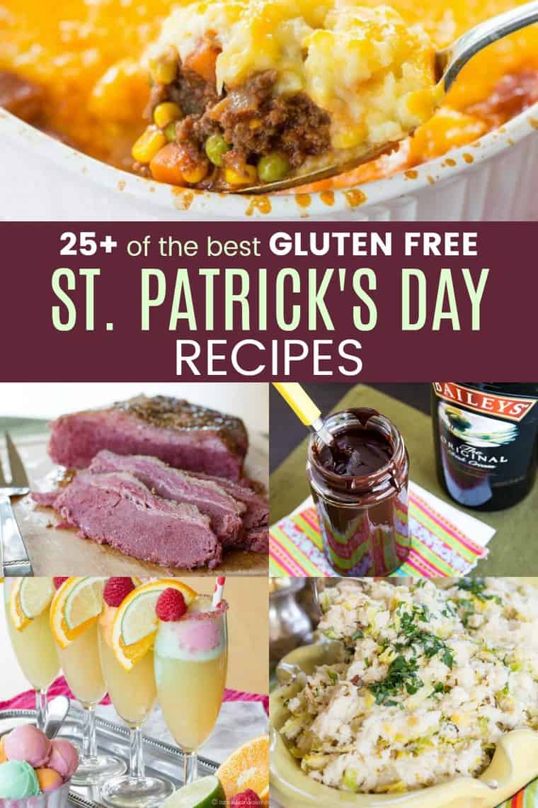 Gluten Free St. Patrick's Day Recipes- ideas for dinner, dessert, and more!