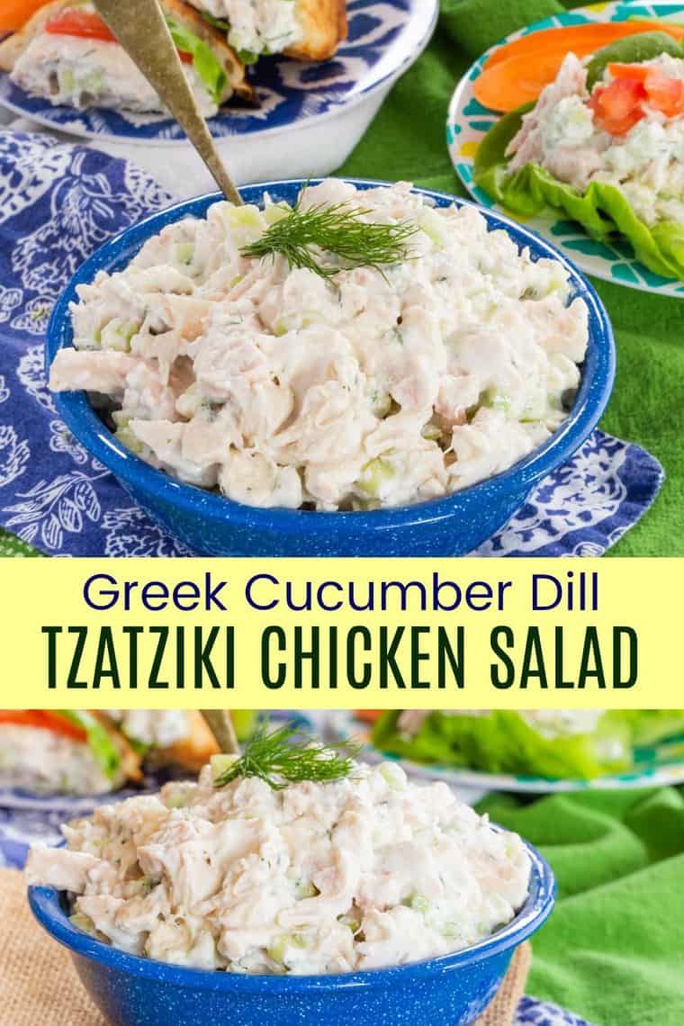 Greek Tzatziki Chicken Salad Recipe - Cupcakes & Kale Chips