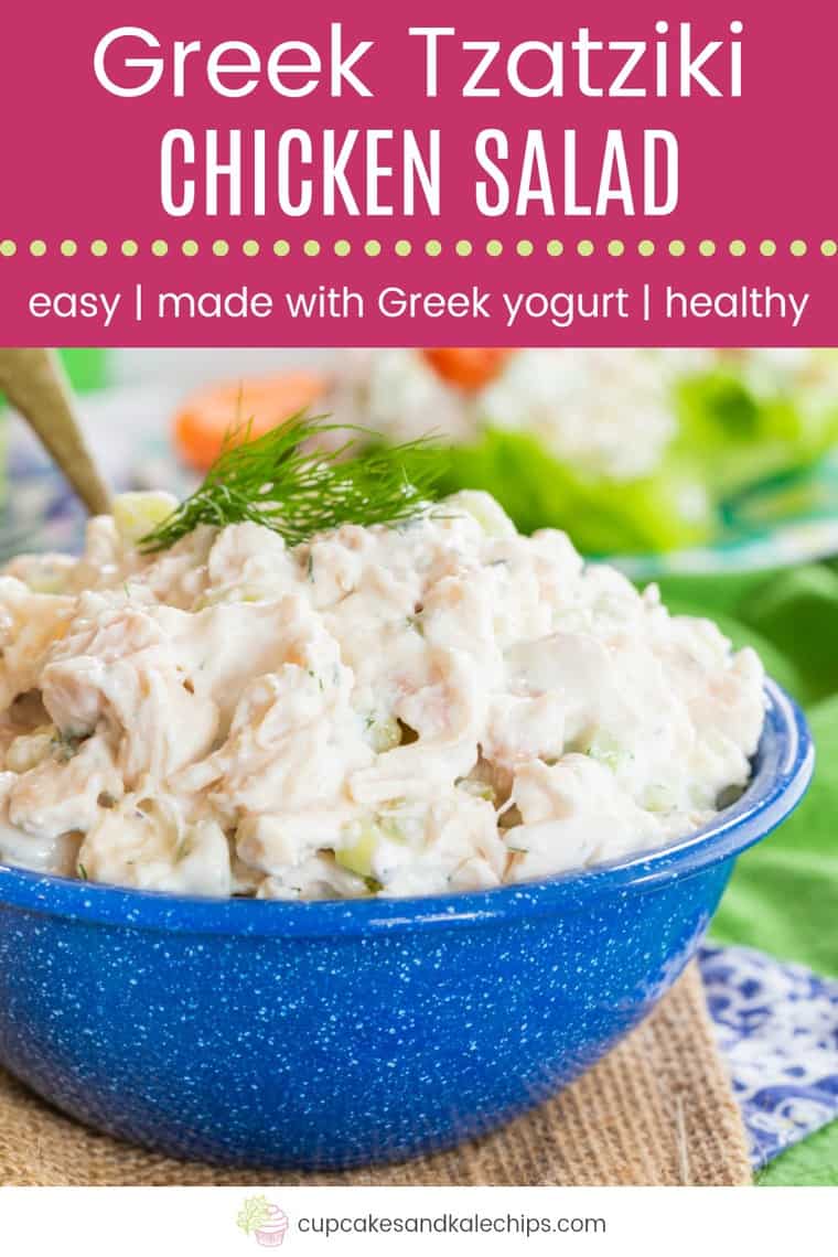 Greek Tzatziki Chicken Salad Recipe - Cupcakes & Kale Chips