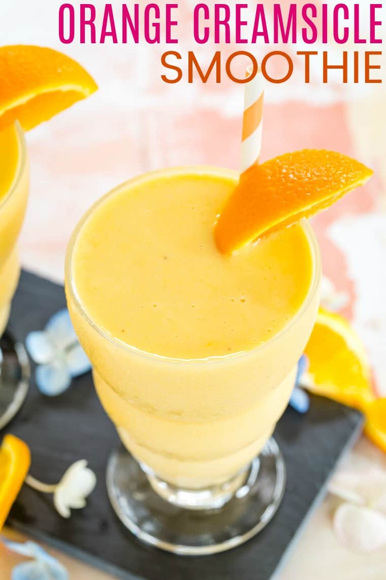 Fresh Orange Smoothie Recipe - tastes like a creamsicle!