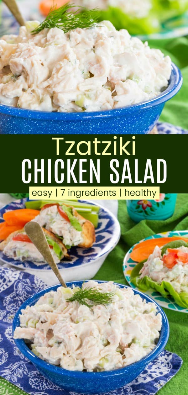 Greek Tzatziki Chicken Salad Recipe - Cupcakes & Kale Chips