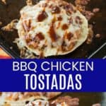 BBQ Chicken Tostada Pinterest Collage