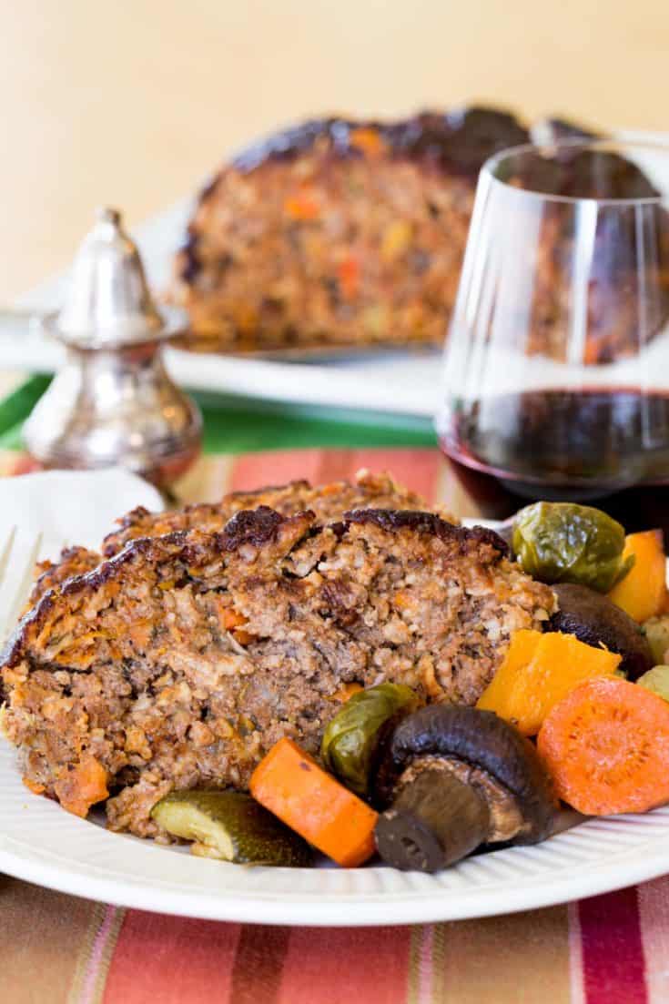 Roasted Vegetable Balsamic Meatloaf Recipe Cupcakes & Kale Chips