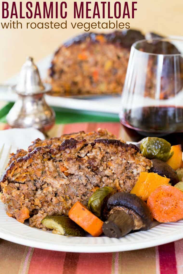 Roasted Vegetable Balsamic Meatloaf Recipe Cupcakes & Kale Chips