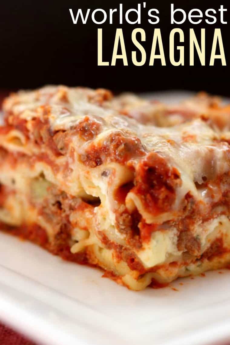 World's Best Lasagna Recipe Ever (with video, step-by-step photos ...