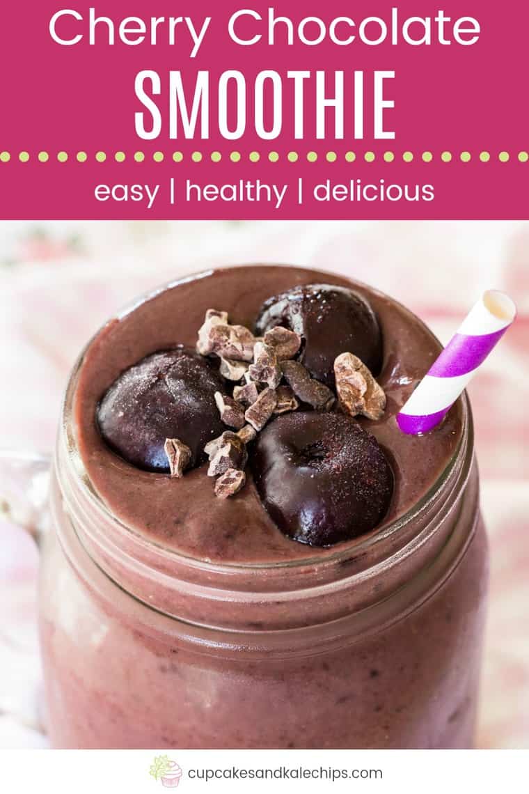 Healthy Cherry Chocolate Smoothie Recipe (Tastes Like Dessert ...