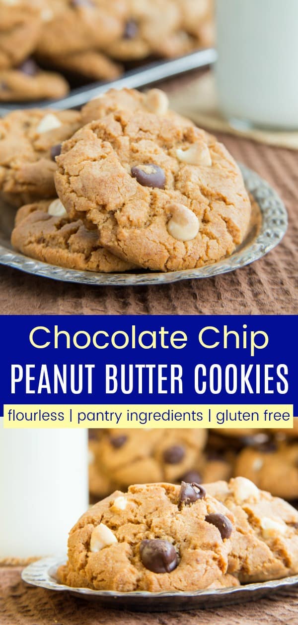 Flourless Chocolate Chip Peanut Butter Cookies - Cupcakes & Kale Chips