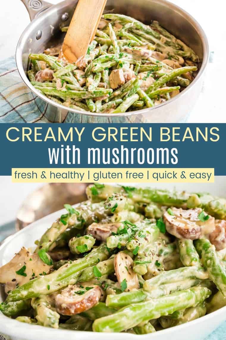 Creamy Green Beans and Mushrooms Cupcakes & Kale Chips